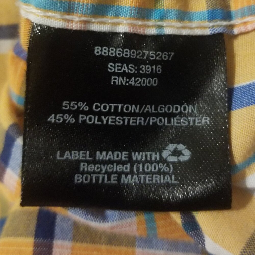 *pumpkin orange* plaid 4XL shirt - Picture 7 of 8